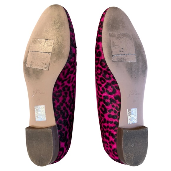 JCrew pink leopard ballet flats. Size Ten. Very Good condition. Size 40 or 10. - Picture 5 of 5